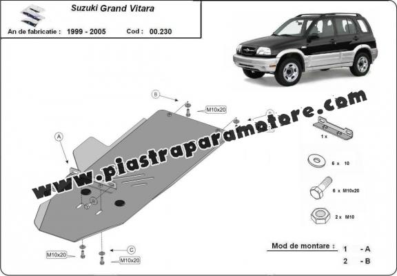 Protezione di acciaio per il cambio Suzuki Grand Vitara 