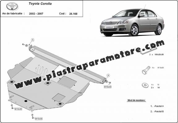 Piastra paramotore di acciaio Toyota Corolla -E120/E130