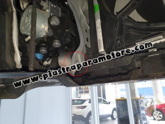 Piastra paramotore di acciaio Opel Corsa F