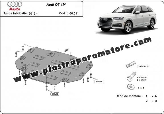 Protezione di acciaio per il cambio Audi Q7 