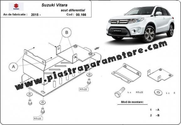 Protezione di acciaio per il differenziale  Suzuki Vitara