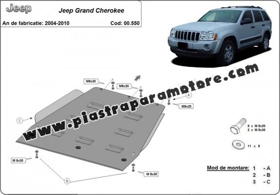 Protezione di acciaio per il cambio Jeep Grand Cherokee