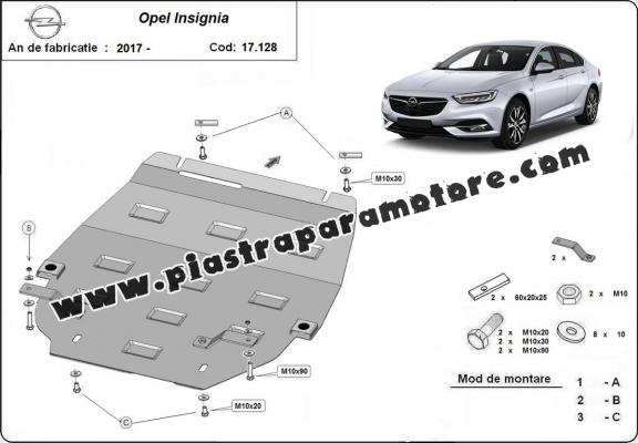 Piastra paramotore di acciaio Opel Insignia B