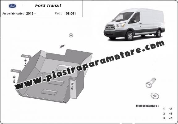 Protezione di acciaio per il AdBlue Ford Transit