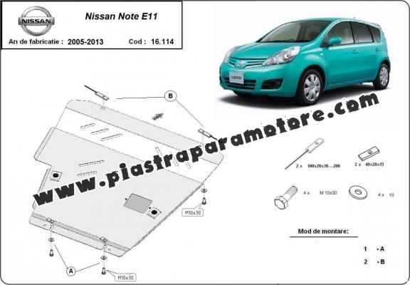 Piastra paramotore di acciaio Nissan Note