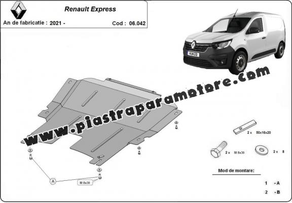 Piastra paramotore di acciaio Renault Express