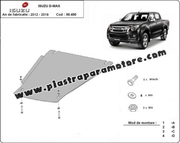 Protezione di acciaio per il cambio Isuzu D-Max