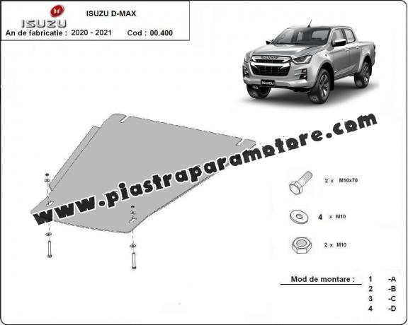 Protezione di acciaio per il cambio Isuzu D-Max