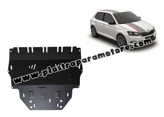 Piastra paramotore di acciaio Skoda Fabia 3 Diesel