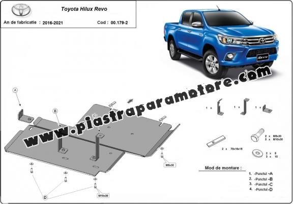 Protezione di acciaio per il differenziale Toyota Hilux Revo