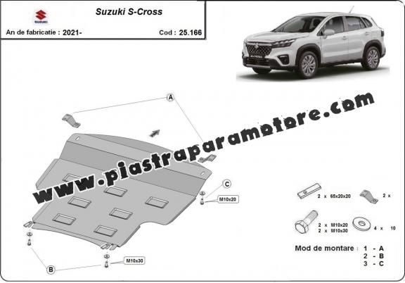 Piastra paramotore di acciaio Suzuki S-Cross