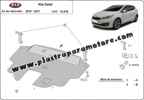 Piastra paramotore di acciaio Kia Ceed