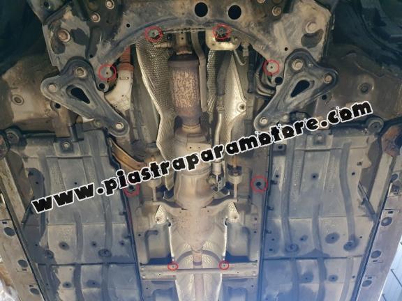 Piastra catalizzatore/cat lock di acciaio Toyota Prius 3+