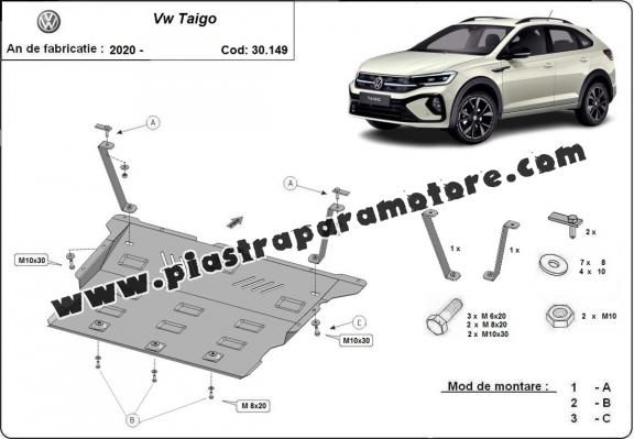 Piastra paramotore di acciaio VW Taigo