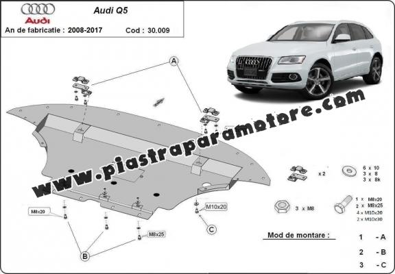 Piastra paramotore di acciaio Audi Q5