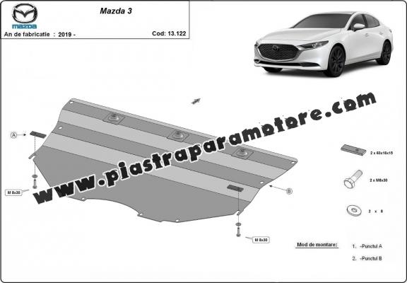 Piastra paramotore di acciaio Mazda 3