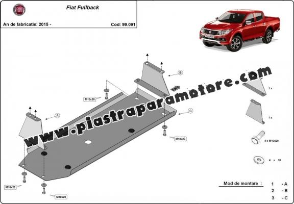 Protezione di acciaio per il serbatoio Fiat Fullback