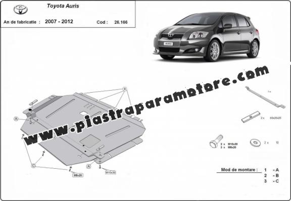 Piastra paramotore di acciaio Toyota Auris