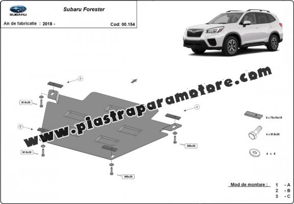 Protezione di acciaio per il cambio Subaru Forester 5