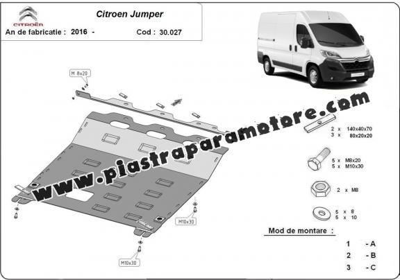 Piastra paramotore di acciaio Citroen Jumper