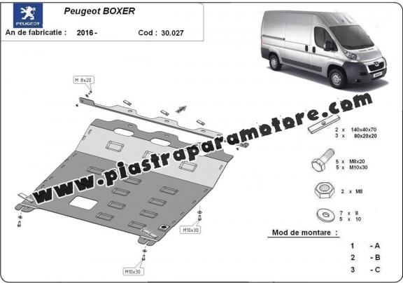 Piastra paramotore di acciaio Peugeot Boxer