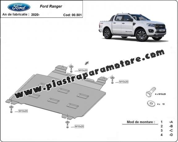 Protezione di acciaio per il cambio Ford Ranger