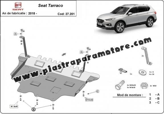 Piastra paramotore di acciaio Seat Tarraco