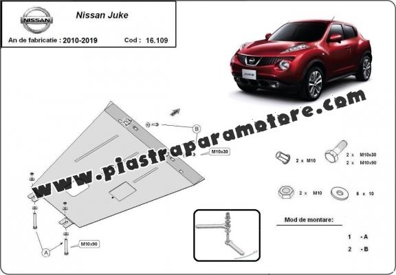 Piastra paramotore di acciaio Nissan Juke