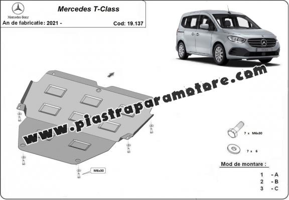 Piastra paramotore di acciaio Mercedes T-Classe