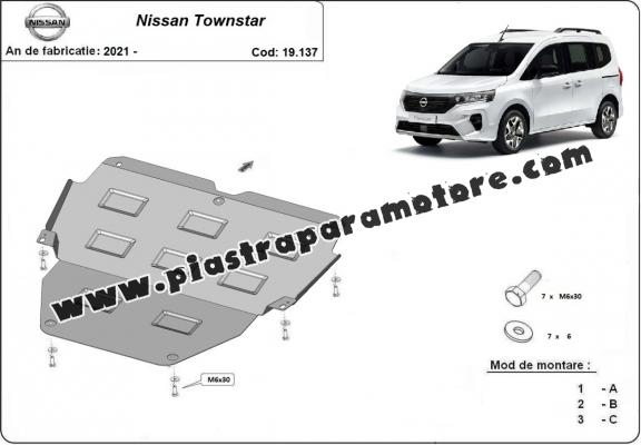 Piastra paramotore di acciaio Nissan Townstar