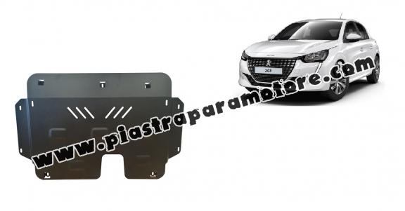 Piastra paramotore di acciaio Peugeot 208