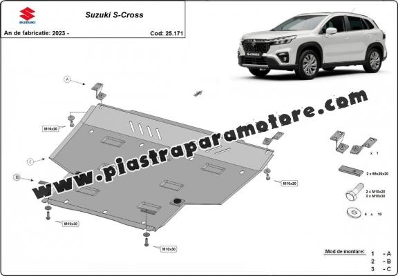 Piastra paramotore di acciaio Suzuki S-Cross