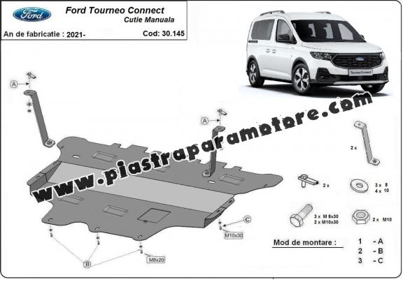 Piastra paramotore di acciaio Ford Tourneo Connect