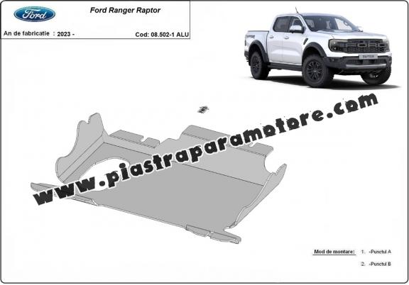 Piastra paramotore di alluminio Ford Ranger Raptor
