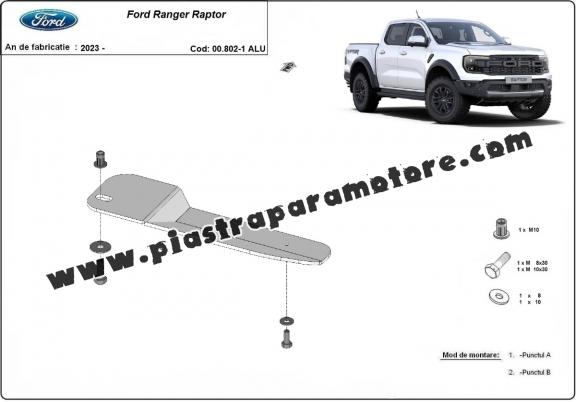 Protezione di alluminio per filtro del carburante Ford Ranger Raptor