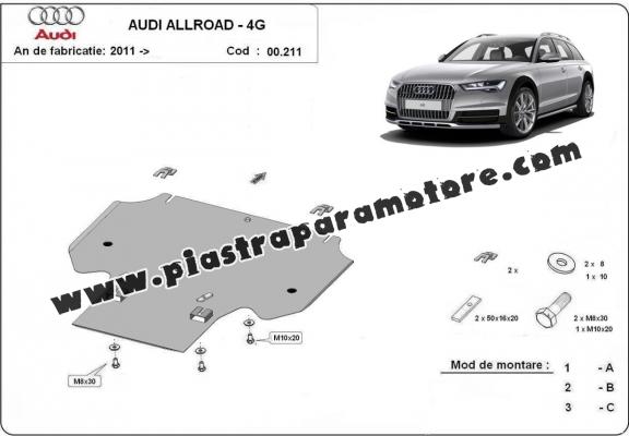 Protezione di acciaio per il cambio Audi All Road A6