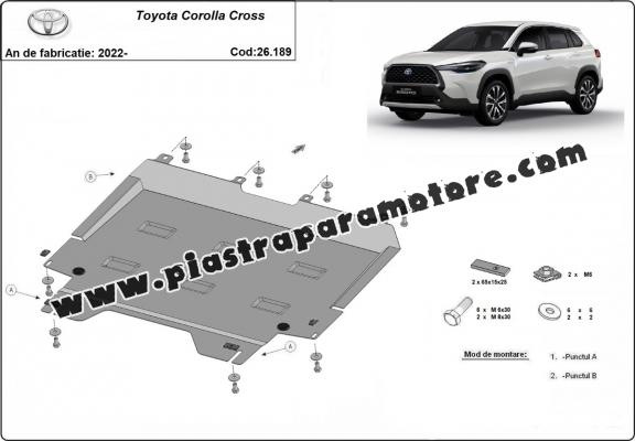 Piastra paramotore di acciaio Toyota Corolla Cross