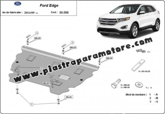 Piastra paramotore di acciaio Ford Edge