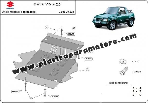 Piastra paramotore di acciaio Suzuki Vitara 2.0