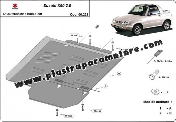 Protezione di acciaio per il cambio Suzuki X90 2.0