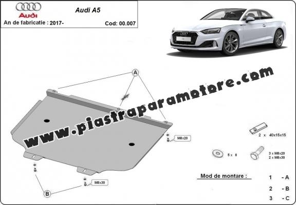 Protezione di acciaio per il cambio Audi A5