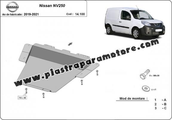 Piastra paramotore di acciaio Nissan NV250