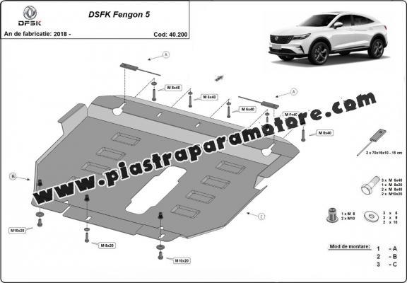 Piastra paramotore di acciaio Dfsk Fengon 5