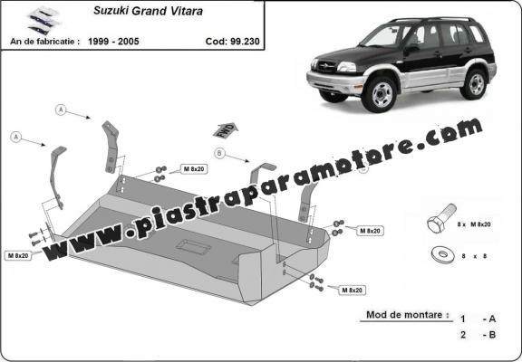 Protezione di acciaio per il serbatoio Suzuki Grand Vitara