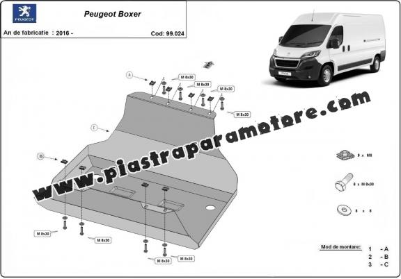 Protezione di acciaio per il serbatoio Peugeot Boxer