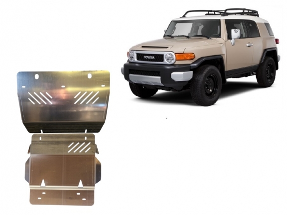 Piastra paramotore di alluminio FJ Cruiser
