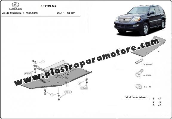 Protezione di alluminio  per il cambio Lexus GX