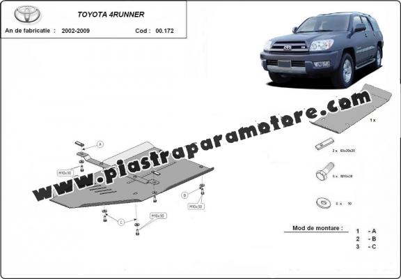 Protezione di alluminio  per il cambio Toyota 4Runner