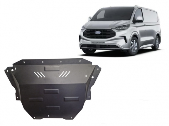 Piastra paramotore di acciaio Ford Transit Custom