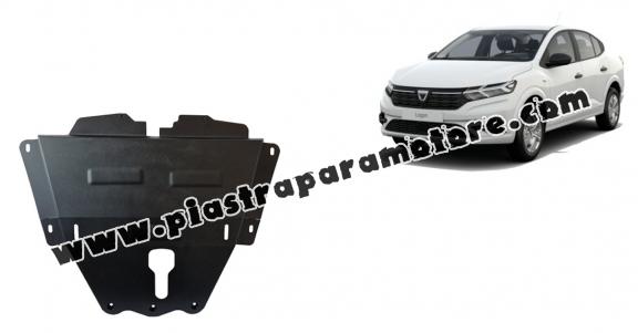 Piastra paramotore di acciaio Dacia Logan